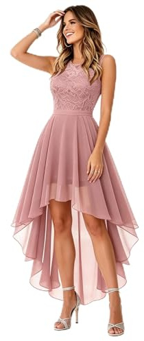 EGSDMNVSQ Vestiti da Cerimonia da Donna Alta Elasticità Scollo a V Lunga Vestito da Cocktail da Sera Elegante Vestito da Damigella Linea ad A Orlo Asimmetrico Abiti