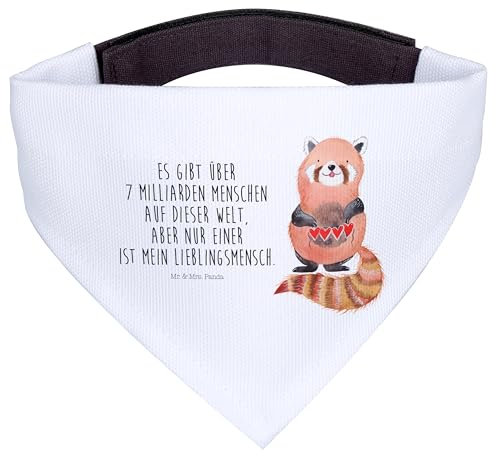 Mr. & Mrs. Panda Hundehalstuch L Roter Panda - Geschenk, Lustige Sprüche, Bandana Für Hunde, Liebe, Herz, Schal, Rot, Lieblingsmensch, Halstuch Hund, Liebling