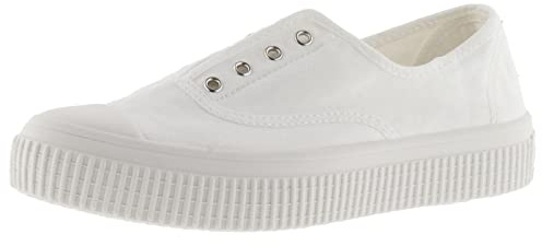 victoria Scarpe da Ginnastica 1915 Re-Edition Tela & Elastico Centrale & Punta Rinforzata 1176100 per Donna Blanco 40