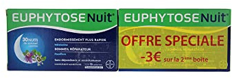 Bayer Euphytose Nuit Lot de 2 x 30 Comprimés