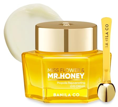 BANILA CO Miss Flower & Mr Honey Propolis Rejuvenating Eye Cream | Nourishing Moisturizer with Propolis Extract & Royal Jelly | Hydrating Korean Skincare for Youthful Radiance (20 ml / 0.67 oz)