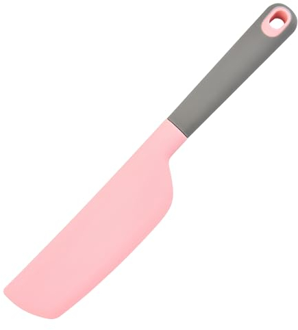 heavenlife Spatola in Silicone, Raschietto Antiaderente, Spatola di Gomma Grande, Resistenti al Calore Spatola Miscelare da Cucina Flessibile Grande per Dolci Cucinare e Cuocere Forno 33cm (Rosa)