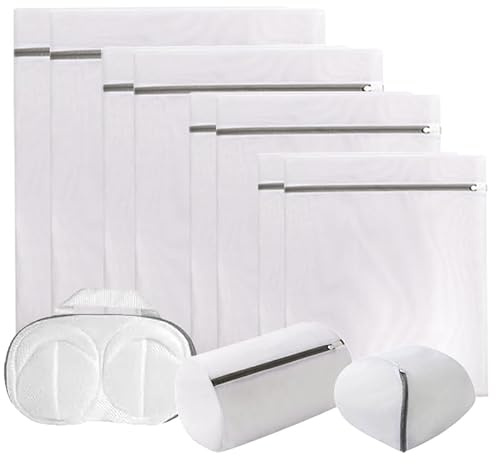 Wäschenetz für Waschmaschine 11 Stück Wäschesack für Waschmaschine Wäschenetze Netz Wäschebeutel mit reißverschluss Laundry Bag Ideal für Feinwäsche Unterwäsche Socken BHS Mäntel Bettwäsche