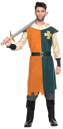 Boland - Ritter Kostüm für Herren 4-teilig, Faschingskostüm für Mottoparty oder Karneval, Märchenkostüm