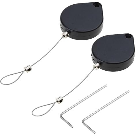 2xCable Wire Winder-Box Cable Management Reel-Storage Box for-Office Anti Theft Pull Box Hides Wire Behind-The Wall