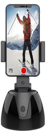 Smartphone Gimbal Stabilizer – Phone Stand Portable Gimbal, Vlogging Stabilizer with 360 Gradi Rotazione | Phone Stand Portable Gimbal, Cell Phone Holder Stabilizer with Face/Object Tracking