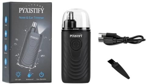 Painless Nose Hair Trimmer for Men and Women, Waterproof USB Rechargeable Ear and Nose Hair Trimmer，Facial Hair Removal Clipper | Portable & Easy to Carry Nasal Hair Trimmers for Men | Easy Cleaning