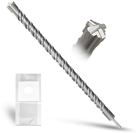 METOTY SDS Plus Bohrer 30mm×460mm，Steinbohrer,Hammerbohrer,Betonbohrer,Für Stein,Beton,Naturstein,Ziegelmauer