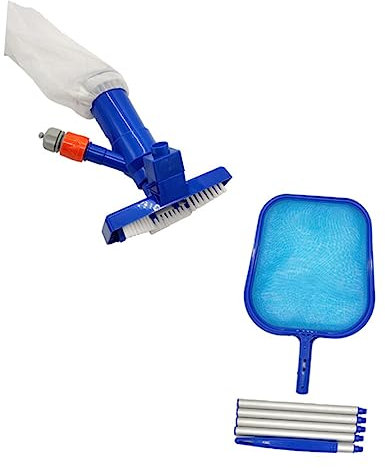 CAXUSD Kit De Nettoyage pour Piscine Aspirateur Pratique Et Épuisette Solide pour Enlever Les Feuilles Et Déchets Flottants