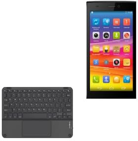 BoxWave Keyboard Compatible with Micromax Canvas Nitro 2 E311 - SlimKeys Bluetooth Keyboard with Trackpad, Portable Slim TouchPad - Jet Black