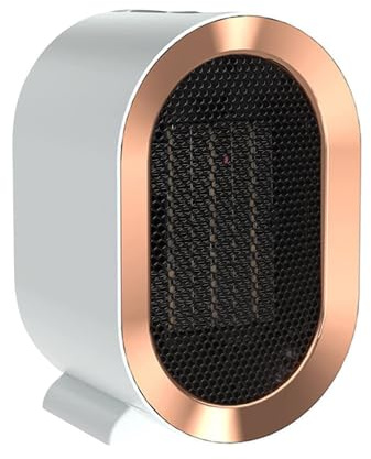 LYMYBETY Portable Electric Heaters, 1200W Ceramic Plug in Fan Heater, with 2 Heat Modes & Overheating & Tip-Over Protection, Energy Saving, Small Smart Space Heaters for Bedroom, Living Room (White)