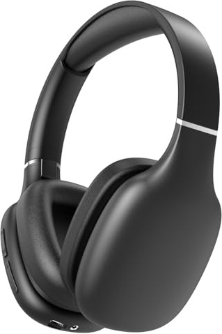UNVO LY1638 - Cuffie wireless over ear Bluetooth con microfono, cuffie wireless con riduzione del rumore, Bluetooth, cablate, micro SD incorporate per viaggi, casa, lavoro, TV, PC, giochi, cellulare