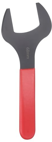 QUARKZMAN Chiavi Inglesi 68mm Metrica, Chiave Aperta Singola Angolo di Sfalsamento 15 Gradi, Piccola Chiave Inglese a Forchetta a Forma di U Gambo Rosso per Riparazione Auto, Mobili