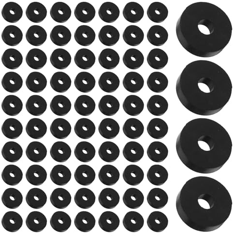 GALPADA 100 Pièces Rondelles Caoutchouc O Anti-vibrations Amortisseurs Vibration Mécanique Isolation Machine Noir