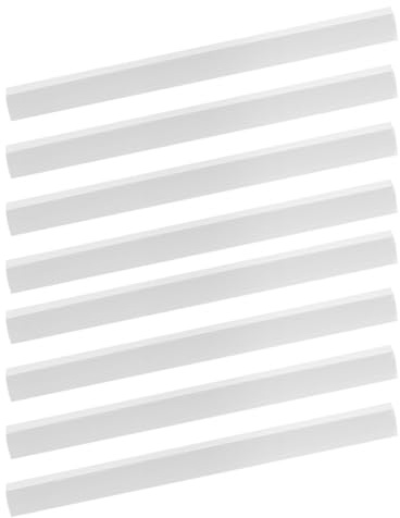 JEWEDECO 8pcs Dustpan Rubber Edge Strip Replacement Edges 26cm Soft Gray Rubber Dustpan Edge Repair Accessories for Household Cleaning Tools