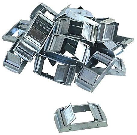 Kuriershop Doppelklemme, 25 mm, LC 250 daN, 20er Set, Silber, Ladungssicherungsgerät, Klemmschloss, 67 x 32 x 21 mm (L x B x H), Zink