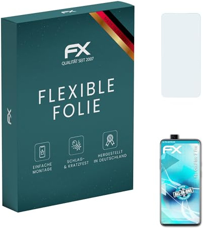 atFoliX Película Protectora compatible con OnePlus 7 Pro Protector Película, ultra claro y flexible FX Lámina Protectora de Pantalla (3X)