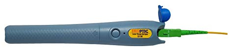 Ekoptic LR-50 - Penna Ottica FTTH VFL, fino a 30 km, Localizzatore Visivo di Guasti, Laser Rosso, Tester per Cavo in Fibra Ottica, Leggero, Multi-Applicazioni (30 mW)