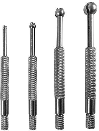 QWORK® Lot de 4 jauges de trous télescopiques