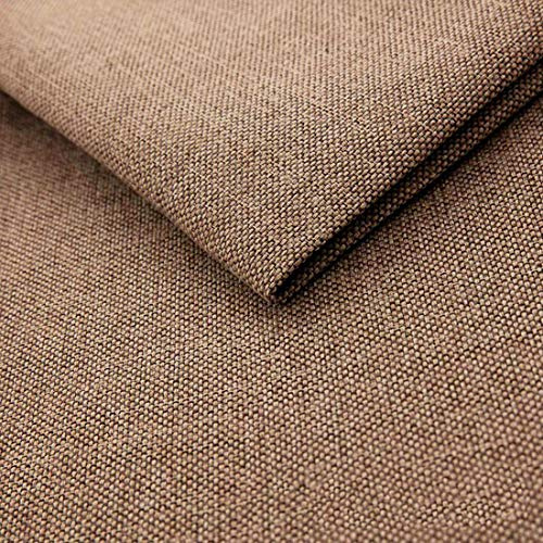HEKO PANELS Sömnad Metervara Hantverk Sömnad Tyg Mona - Möbeltyger för Soffor Stolar Kuddar och Fåtölj - Tyg på Metervara Tillverkat av Slitstark Polyester och Lätt att Rengöra - Mockabrunt
