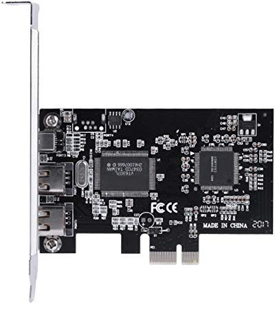 Controller-Karte, PCI-E PCI Express FireWire 1394a IEEE 1394-Controller-Karte mit Firewire-Kabel, für Video, Audioübertragung, Industriekameras, Videokameras, 1394-Karte