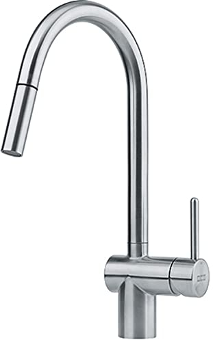 Franke Kitchen Sink tap with a Fixed spout Leda Neo Pull-Out-Stainless steel-115.0590.047, Grey
