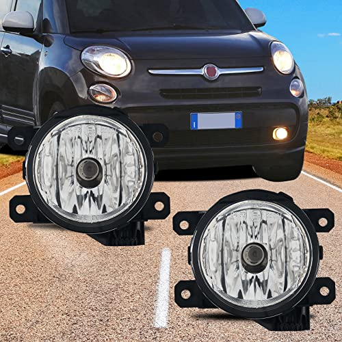TOPTHAN Par de luces antiniebla para FIAT DUCATO 250 500L DOBLO 152/263 PANDA(312) PUNTO EVO(199) PUNTO(199) CIVIC IX(FK) CR-V ACCORD VIII(CU) CITROEN DS5 JUMPER PERGEOT BOXER IVEC DAILY VI Claro