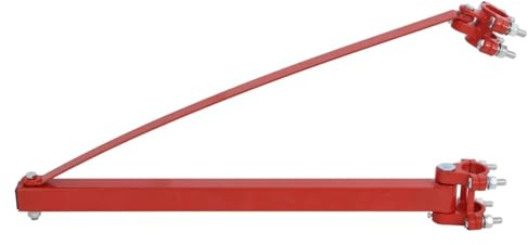 Gecheer Schwenkarm Halterung für Seilzug Seilhebezug Seilwinde Elektrisch Schwenk Wandhalterung 1000kg Schwenkbereich 180° Rot Stahl, Allzweck-Schwenkarm