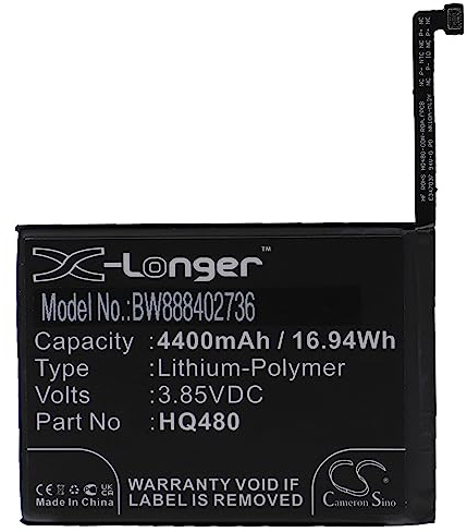 vhbw Akku kompatibel mit Nokia 8 V 5G, 8.3 5G Handy Smartphone Telefon (4400 mAh, 3,85 V, Li-Polymer)