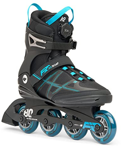 K2 Skates Herren Inline Skates F.I.T. 80 BOA, Black - Blue, 30H0000.1.1.115