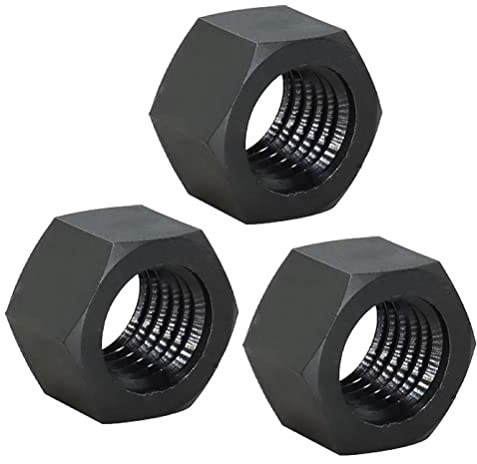 FEEIMOL Nylon Sechskantmuttern Hex Nut Kunststoff Muttern Schwarz M20 (4 Stück)