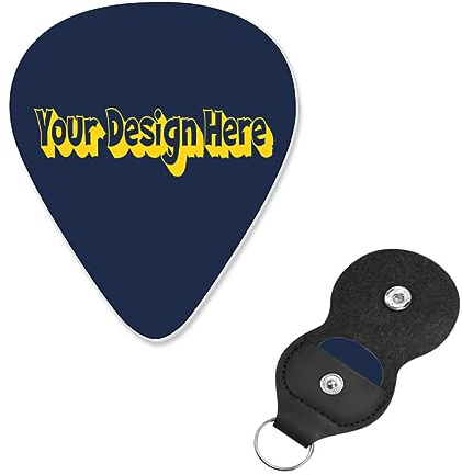 Personalisiertes Gitarren-Plektrum, entwerfen Sie Ihren eigenen Text für Bass, elektrische und akustische Gitarren, 0,71 mm