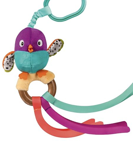 Ravensburger Pájaro gorjeante 4853 Play+, Agarre de Madera, Peluche con Panza chirriante, Ayuda para la dentición, Juguete para bebés a Partir de 0 Meses