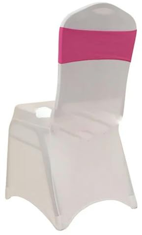 LUHYSU Champagnerfarbenes, einlagiges Stuhlband aus Spandex, Stuhlschärpe mit Schleife, Stuhlhusse, für Hochzeit, Veranstaltung, Party, Weihnachtsdekoration, Fuchsia, 100 Stück