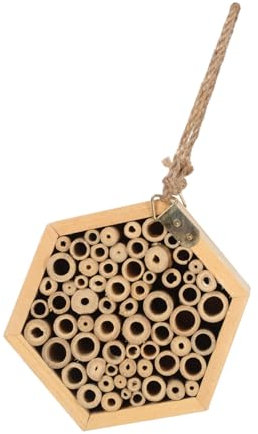 Yardwe Insektenhotel Für Wildbienen Und Schmetterlinge Handgefertigter Garten Nistkasten Multifunktionales Futterstelle Für Vögel Und Nützlinge Dekorative Außendekoration
