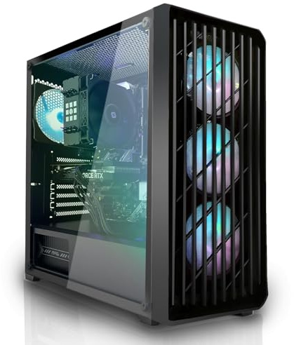 SYSTEMTREFF Gaming PC AMD Ryzen 5 9600X 6x5.4GHz | Nvidia RTX 5060 Ti 16GB DX12 | 1TB M.2 NVMe | 32GB DDR5 RAM | Windows 11 | WLAN Desktop Computer Rechner für Gamer, Zocker & Streamer