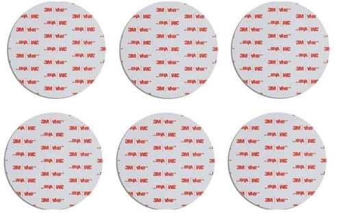 Addev Materials Doppelseitiges Klebeband, Transparent, Ø35mm, 15 Stück, Extra Stark, Wasserfest, Ideal für Rahmen, Zubehör, Auto, Innenbereich, Outdoor