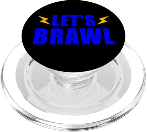 EAT SLEEP BRAWL REPEAT GESCHENK DAMEN HERREN KINDER JUNGEN PopSockets PopGrip: Ausziehbarer Sockel und Griff für Handys/Tablets mit Tauschbarem Top PopSockets PopGrip für MagSafe