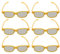 ERINGOGO 3D-Brille Für Kinder 6er-Pack Gelb 3D-Brille Zum Anschauen Von Stereoskopischen Brillen Für Spiele