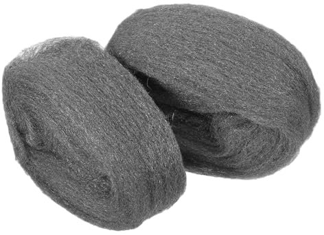 Healifty 2pcs Reusable Wire Mesh Steel Wool Pad for Surfaces Window Glass Cleaning