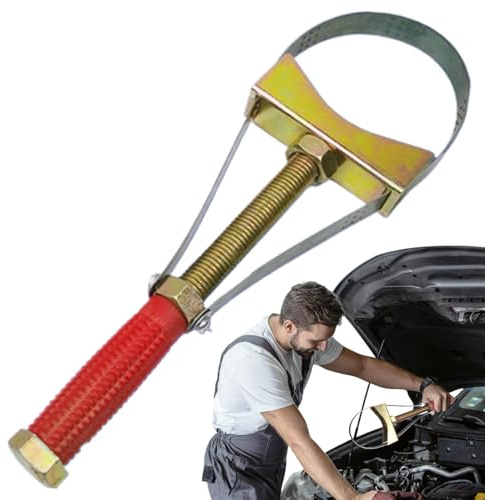 Generisch Extracteur de filtre à huile, clé de filtre à huile, équipement d'entretien de camion, clé de filtre à huile de voiture avec poignée antidérapante, outil de réparation multifonction pour