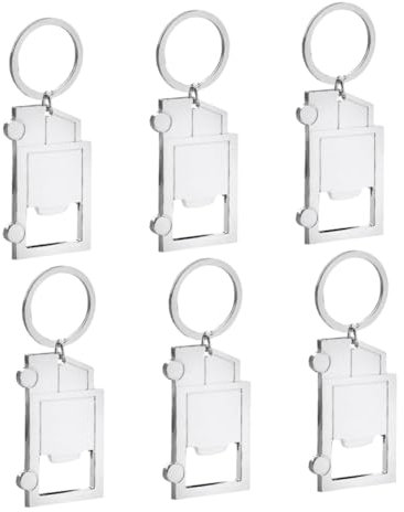 FRCOLOR 6pièces Ouvre- Camion Porte-clés Ouvre-boisson Manuel Compact Utilisation Résistant Hommes Ouverture Bouteille Canette