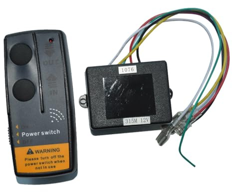 ZZSYHDM Pièces de Moto Kit de commutateur de Commande de Bateau Marin 12 V, contrôleur de guindeau de treuil d'ancre pour contrôleur de Yacht de Ponton de Bateau Marin remplacer