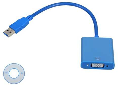 Veemoon Usb to Vga Adapter Cable External Video Display Adapter Converter Monitor Extension Cable