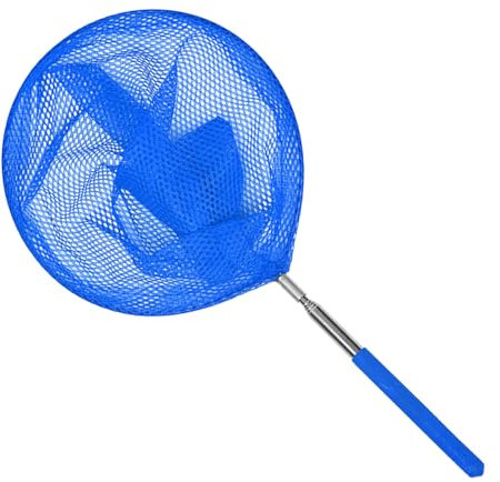 Generico Retino per Foglie Profonde per Piscina, Rete Telescopica per Piscina con Asta, Skimmer in Acciaio Inox per Piscine, Giardini, Stagni, Fontane, Vasche da Bagno, Spa