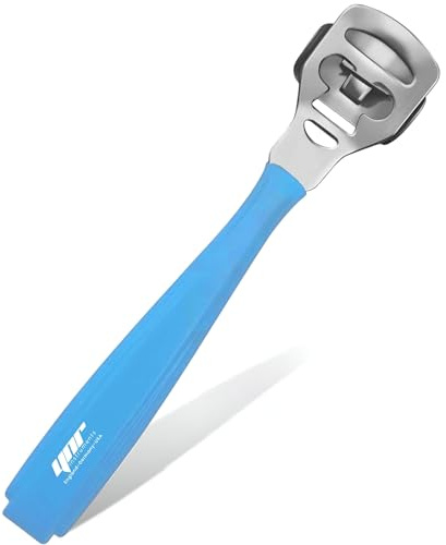 YNR Callus Remover for Feet - Foot File Corn & Callus Remover, Pedicure Tool Includes 10 Replacement Heads, Heel Scrubber & Scraper, Corn Remover for Feet | (Light Blue)