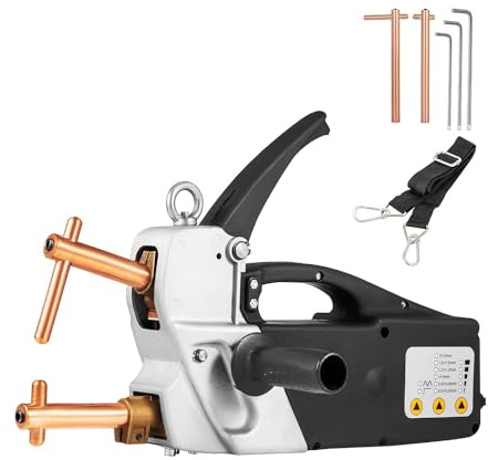 Spot Elettrico Saldatore Saldatrice elettrica punti Saldatrice Pistola portatile a punta portatile monofase 2.0 + 2.0Mm Strumento di riparazione della lamiera per acciaio dolce