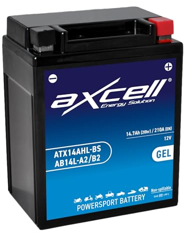 AXCELL Batterie 12V YB14L-A2 GEL 51411 passend für Yamaha XJ 750 Seca 11M 1982-1984
