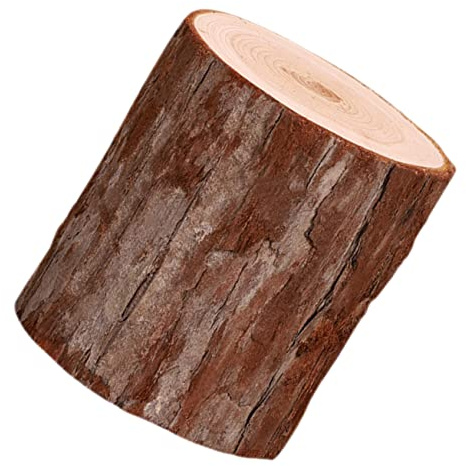 ERINGOGO Wood Pile Candle Holder Wood Tealight Holder 10X9X9Cm Stable Structure Design for Home Decoration