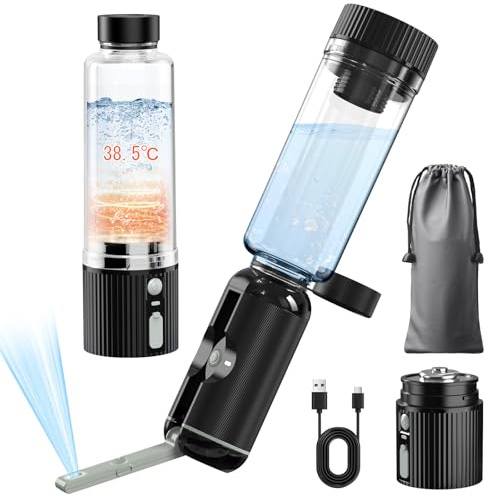 JUTIMER Tragbare Po Dusche 200 ml, Beheiztes Bidet mit Warmwasser - Toilette Handbrause für Männer & Frauen - Intimdusche für Schwangerschaft, Wochenbett und Reisen - Ersetzt Feuchtes Toilettenpapier